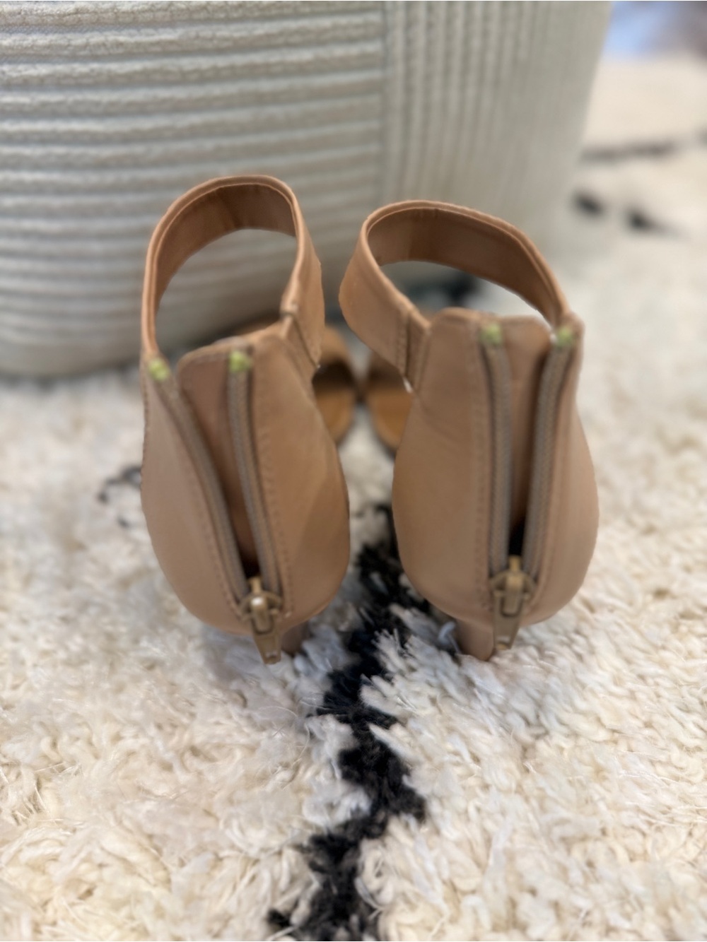 Style & Co Nude Ankle Strap Heels Women’s Size 8.5 Open Toe Dress Sandals - Picture 11 of 16